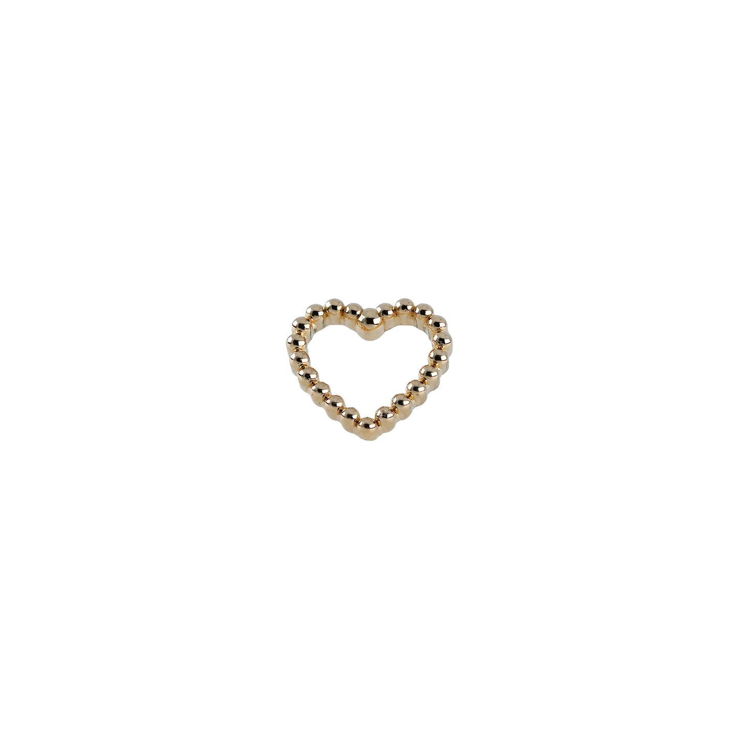 Divinity Metals 14k Solid Gold Threadless Beaded Amour Ends
