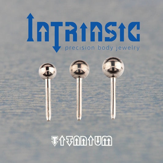 Intrinsic Titanium Threadless Ball Ends