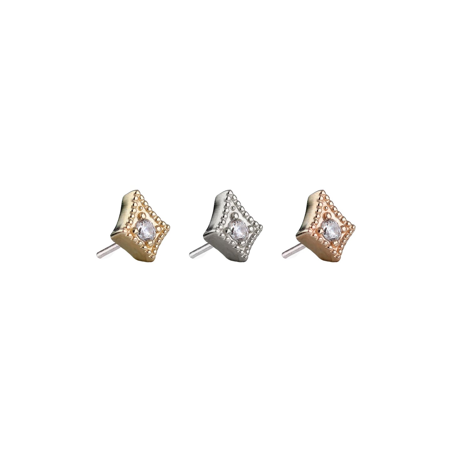 Divinity Metals 14k Solid Gold Threadless Phoebe Ends
