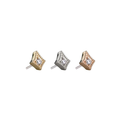 Divinity Metals 14k Solid Gold Threadless Phoebe Ends
