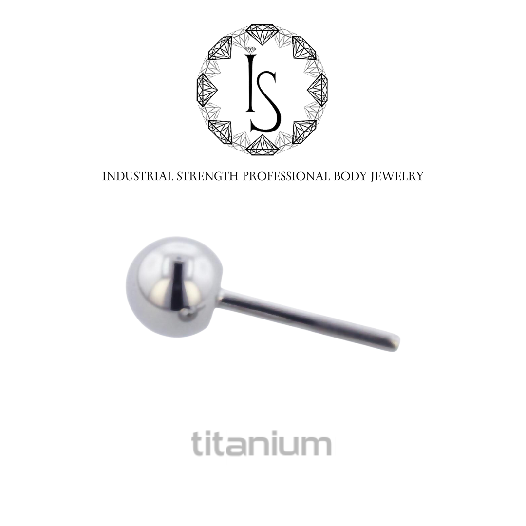 Industrial Strength Titanium Threadless Ball Ends