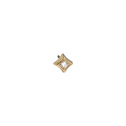 Divinity Metals 14k Solid Gold Threadless At Last Ends
