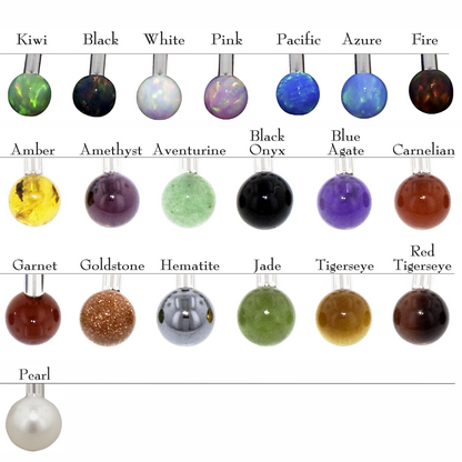 Intrinsic Threaded Natural Stone Balls