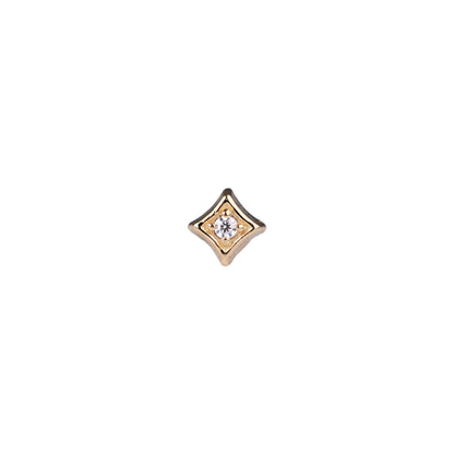 Divinity Metals 14k Solid Gold Threadless At Last Ends