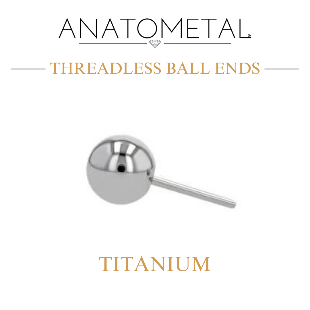 Anatometal Titanium Threadless Ball Ends – Boomerang Tattoo Company