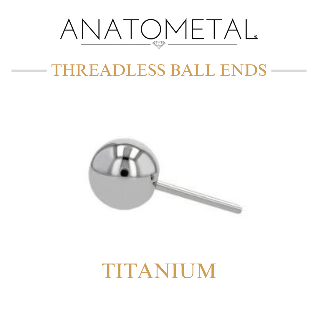 Anatometal Titanium Threadless Ball Ends