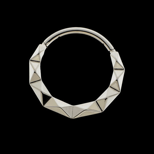 Khrysos Titanium 16 Gauge Linden Hinged Segment Rings