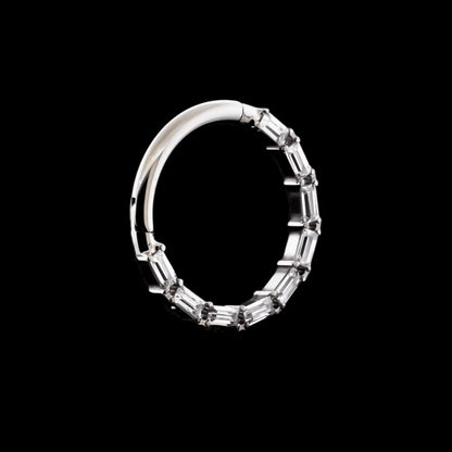 Khrysos Titanium 16 Gauge Victoria Hinged Segment Rings