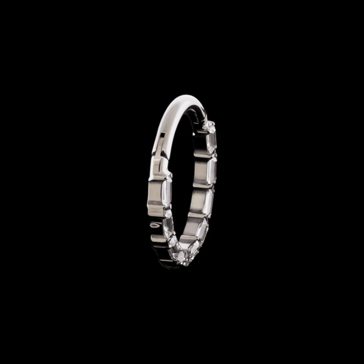 Khrysos Titanium 16 Gauge Victoria Hinged Segment Rings