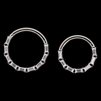 Khrysos Titanium 16 Gauge Victoria Hinged Segment Rings