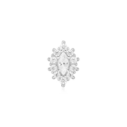 Ember Body Jewelry 14k Solid Gold Marquise Halo Ends