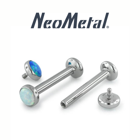 NeoMetal Titanium Internally Threaded MnM Cabochon Ends