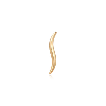 Ember Body Jewelry 14k Solid Gold Wavelength Ends