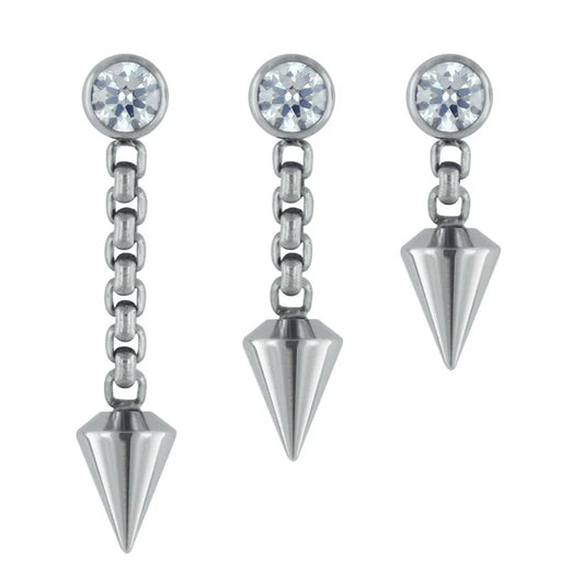 NeoMetal Titanium Threadless Spear Dangle Ends