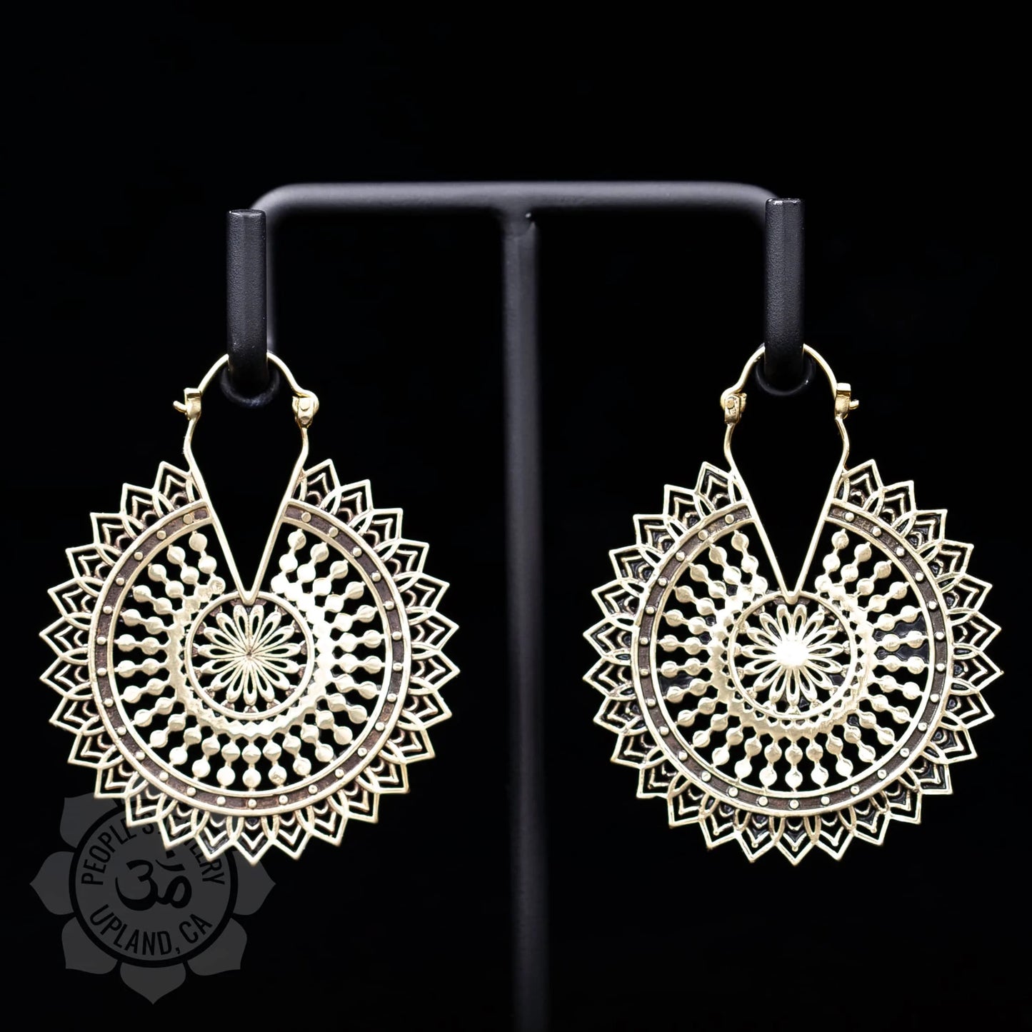 People's Jewelry Brass Mandala Hangers (Pair)