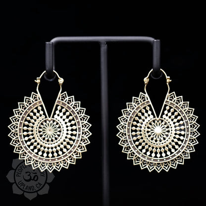 People's Jewelry Brass Mandala Hangers (Pair)