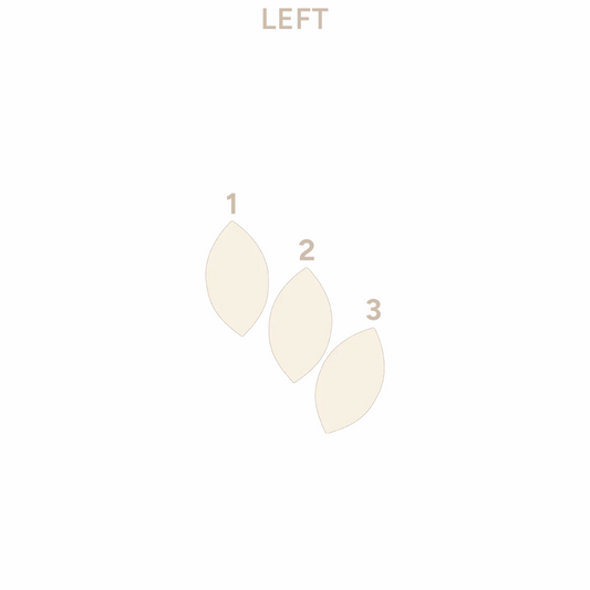 Anatometal 18k Solid Gold Fanfare 3 Ends (Left)