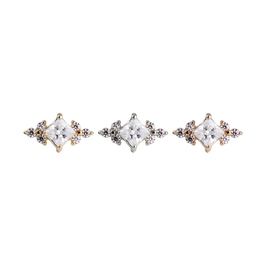 Divinity Metals 14k Solid Gold Threadless Celeste Ends