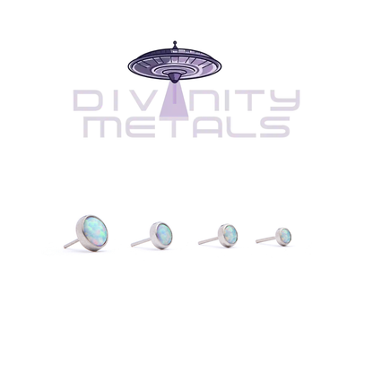 Divinity Metals Titanium Threadless Bezel-Set Cabochon Ends