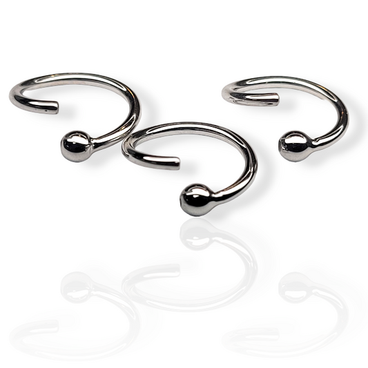 Body Circle Designs Niobium Fixed Bead Rings