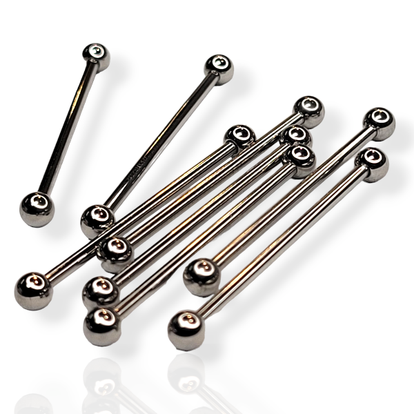 Body Circle Designs Titanium Threadless Industrial Straight Shafts