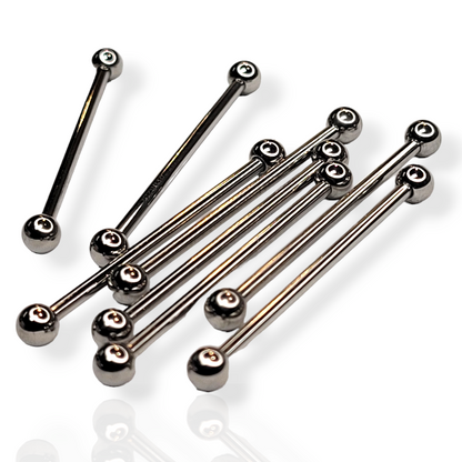 Body Circle Designs Titanium Threadless Industrial Straight Shafts